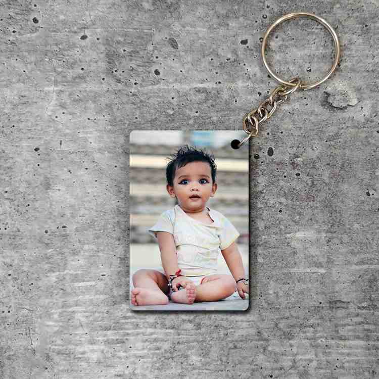 Customized Photo Printed Rectangle Keychain