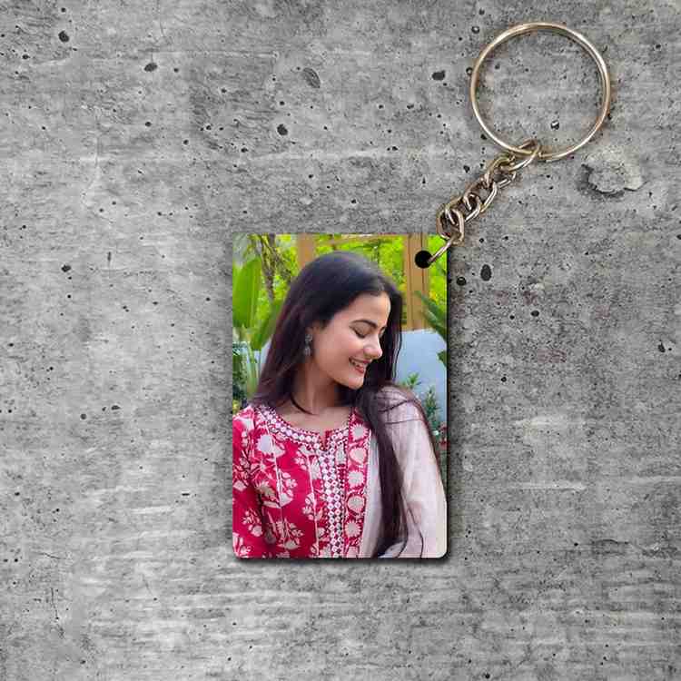 Customized Photo Printed Rectangle Keychain
