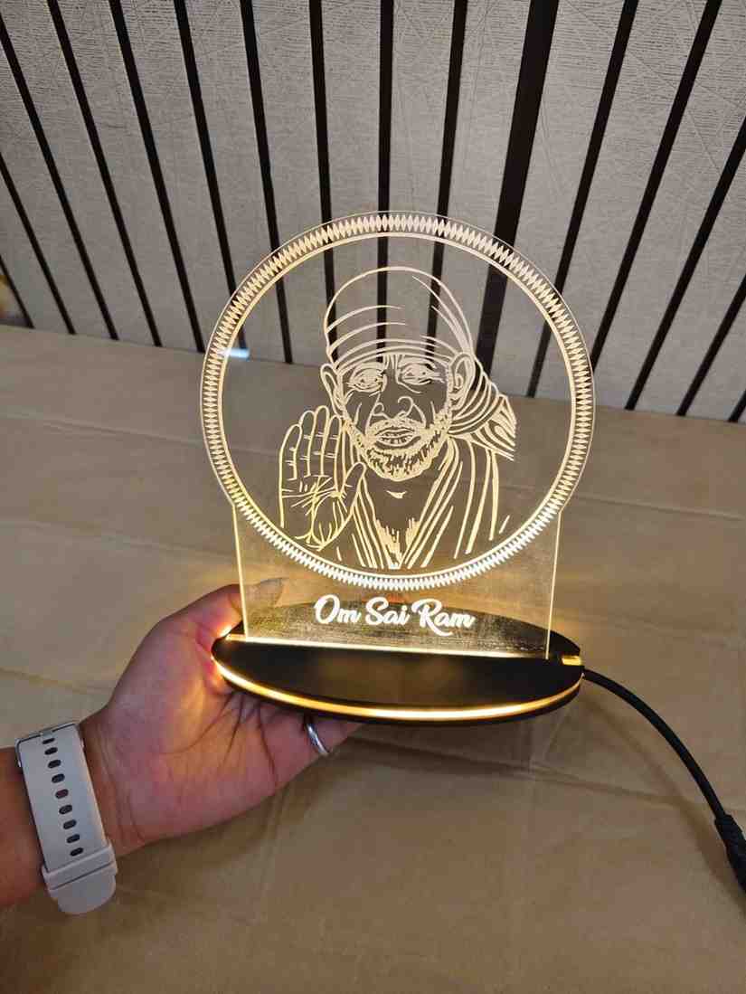 Sai Baba Ji Led Tile Frame